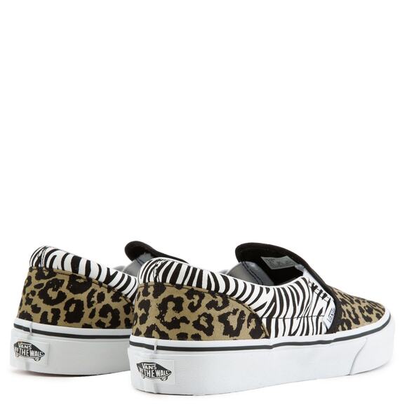 NEW Vans Classic Slip-On Leopard Zebra 5.5Y / Women’s 7 VN0A4UH82JK Shoes - Picture 5 of 8